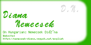 diana nemecsek business card